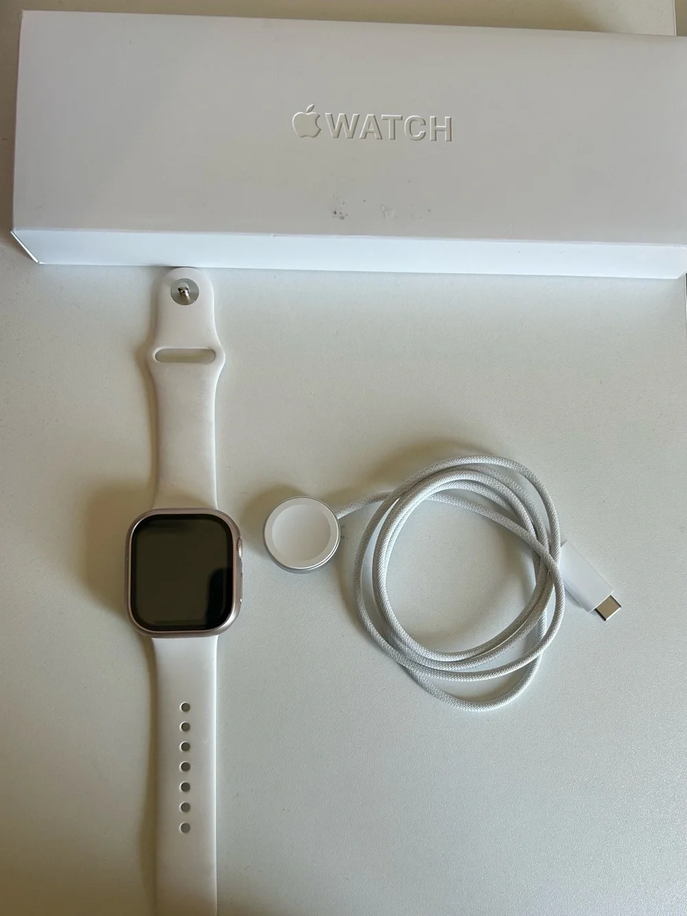 Apple Watch Series 10 GPS 42mm Pink Aluminum w/ Pink Sport Band & Box